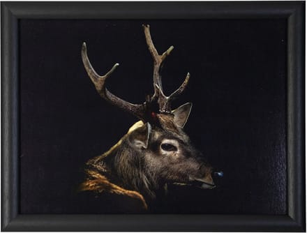 Mars & More Laptray - zwart reebok print - 43 x 33 cm - Dienblad voor op schoot