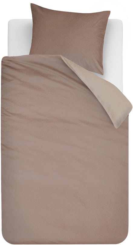 Beddinghouse Warm dekbedovertrek - Eenpersoons - 140 x 200/220 cm - Roze