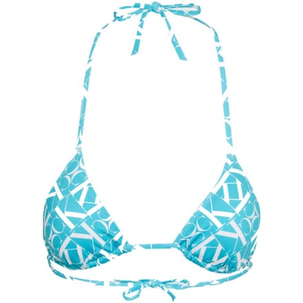 Calvin Klein Triangle Bikinitop dames Blauw dessin M/38