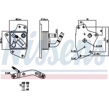 Olie radiator NISSENS 91444