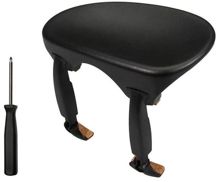 Wittner 253111 violin chinrest center mount, 4/4, with screwdriver
