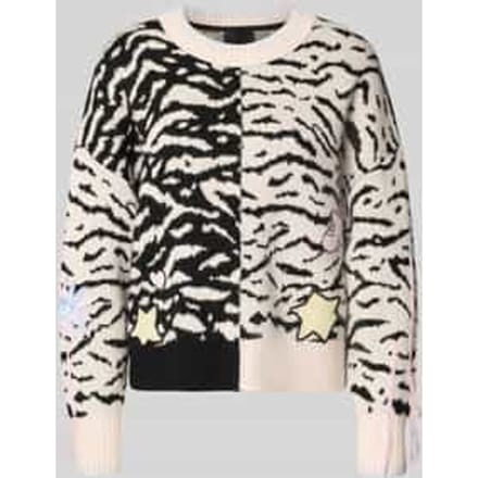 Gebreide pullover met geribde boorden