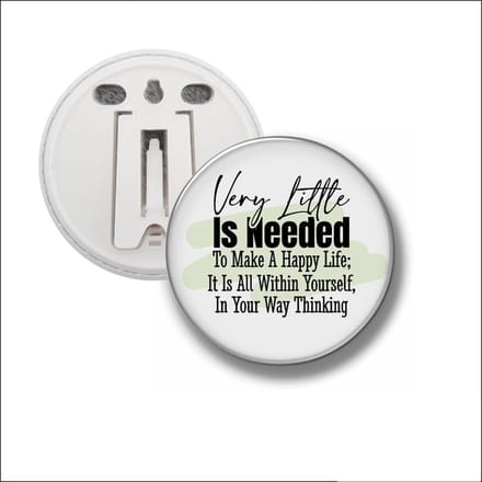Button Met Clip 58 MM - Very Litlle Is Needed