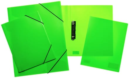Ringband A4 PP Neon, groen