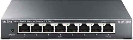 TP-Link TL-RP108GE 8-Port Gigabit Managed Reverse PoE Switch