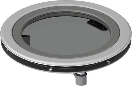 Vetus patrijspoort PQ53, RVS, smoke