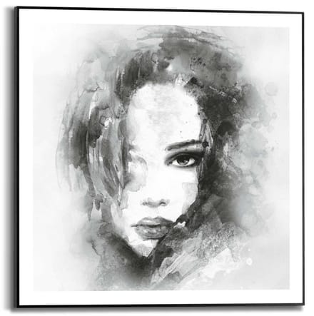Schilderij Vrouw - 50 x 50 - Hout - REINDERS