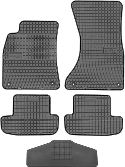 Frogum ET0722 - Rubber Automatten - Audi A5 I 2009-2016 - Met Bevestigingen - Zwart