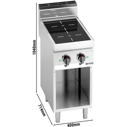 GGM Gastro Induktionsherd - 7 kW - 2 Kochfelder Zilver