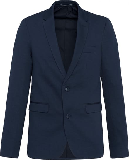 Kariban Herenjas van tricot K6132 - Night Navy Heather - 48 NL (48 FR)