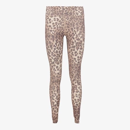 Osaga dames sportlegging met panterprint - Bruin - Maat XL