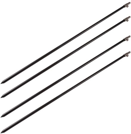 Ultimate Black Aluminium Bankstick Set 75-120cm (4 Stuks) - Bankstick