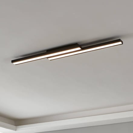 EGLO connect.z Saliteras-Z Smart Plafondlamp - 116 cm - Zwart/Wit - Instelbaar RGB & wit licht - Dimbaar - Zigbee