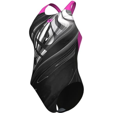 Arena Badpak Flow V Back LB Zwart / Roze