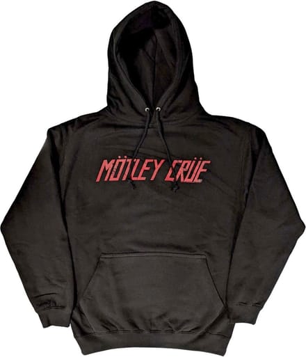 Motley Crue - Distressed Logo Hoodie/trui - M - Zwart