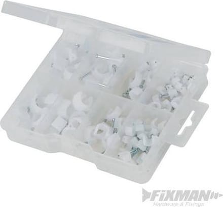FIXMAN Kabelclip assortiment 86-delig assortiment