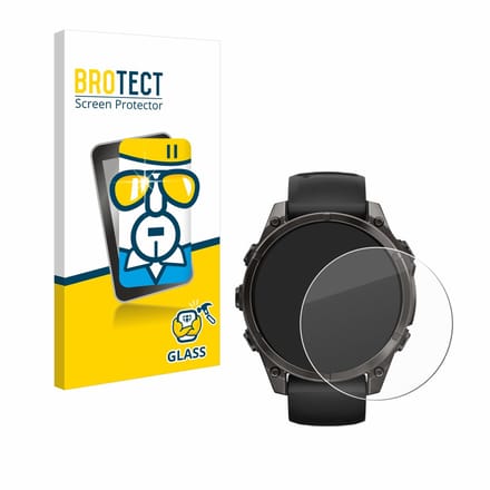 BROTECT - Glas Screenprotector voor Garmin Fenix 8 / 8 Pro (47 mm) - Gehard Beschermglas 9H