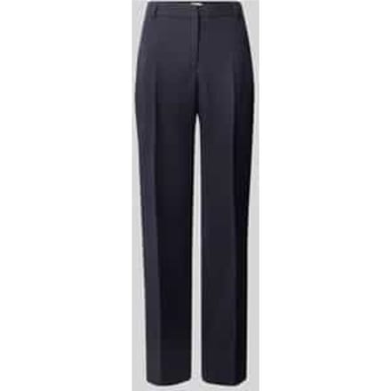 Straight fit broek met persplooien