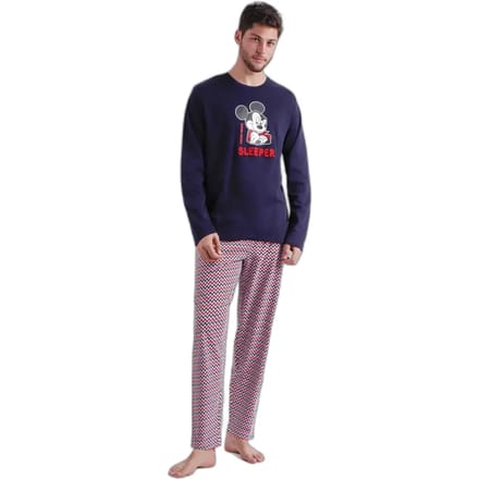 Pyjama met lange mouwen Disney Mickey Zigzag