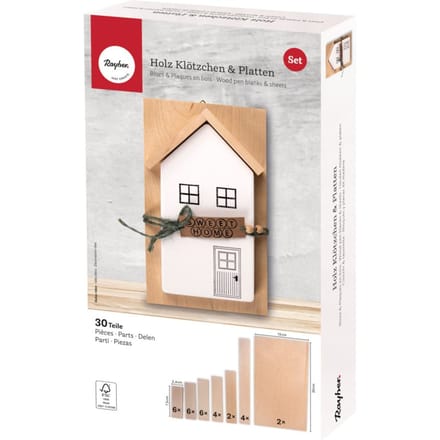 Knutselpakket houten "Blokken & Planken"
