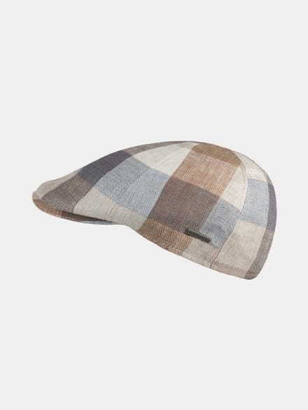 Emir - Linnen flatcap - Beige