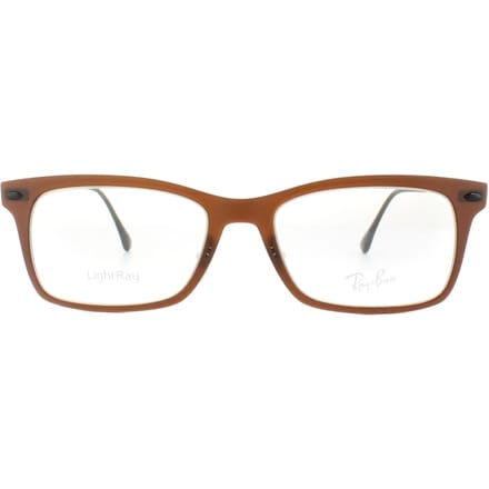 Ray-banbril RX 7039 5450 Dark Matt Brown Mens Dames 53 mm
