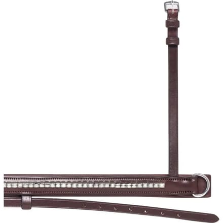 Paardenneusriem met zilveren ketting Equiline