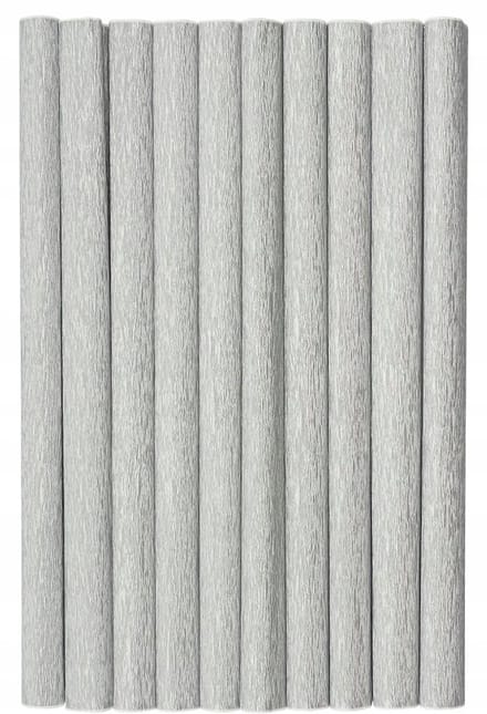 Gekreukeld Creppier Zilver 50x200cm - 10 Vellen