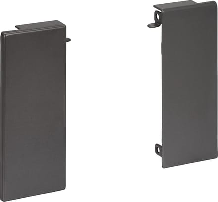 2x Frontadapters voor Binnenlade Onderdeel Lade-Systeem Hoogte 84mm Antraciet