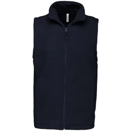 Fleecebodywarmer 'Luca' merk Kariban maat S Donkerblauw