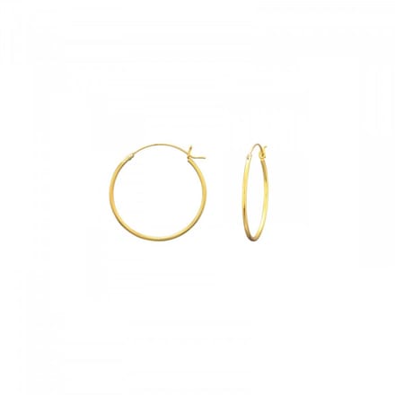 Bijoutheek Plain hoop Oorringen goud (8mm)