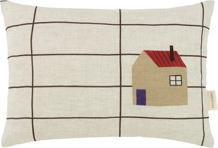 Nobodinoz Vibes Rechthoekig Sierkussen - 33x22x8cm - Black Grid Home