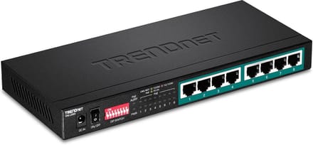 Gigabit PoE+ switch met 8 poorten en langeafstand ondersteuning tot 200 m
