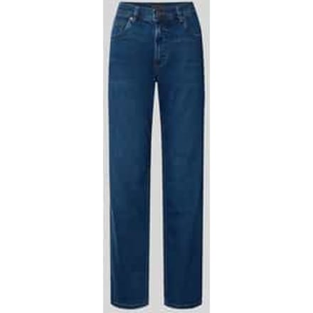 straight fit jeans van katoenmix