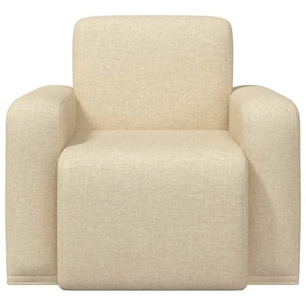 vidaXL - Fauteuil - Crèmekleurig - Stof