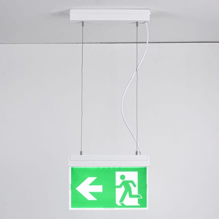 LumenXL Noodverlichting opbouw, plafondmontage - pendel