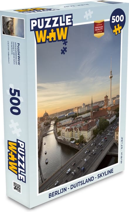 Puzzel Berlijn - Duitsland - Skyline - Legpuzzel - Puzzel 500 stukjes