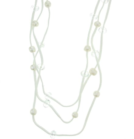Behave Verstelbare ketting witte parels
