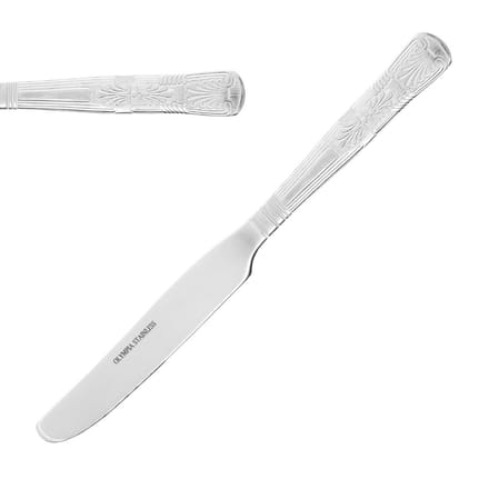 Olympia Kings tafelmessen met massief heft 24,2cm (12 stuks)