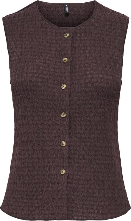 slim fit bodywarmer met seersucker-structuur model 'ILSE'