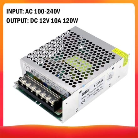 Convertisseur de tension AC 100-240V vers DC 12V 83.3A régulé DC 12V 10A 120W