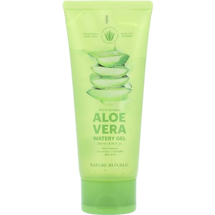 Nature Republic, Gel aqueux doux et hydratant à l'aloe vera, 8,45 fl oz (250 ml) green