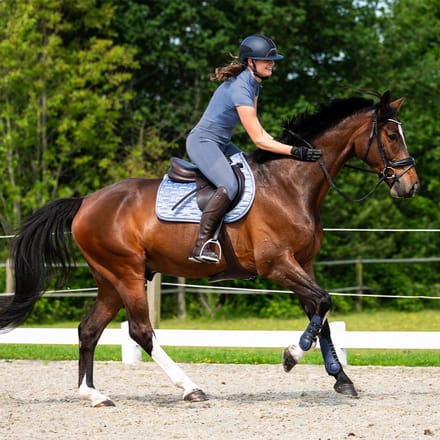 Qhp Zadeldek Aubree Misty Blue - VZ Full | Zadeldekje paard