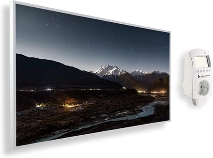 Infrarood Verwarming - Wandpaneel - Ruimte Verwarmen - Met Thermostaat - 120x60cm - Wit