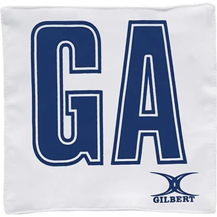 Gilbert Netball Patch Pro Bibs - One Size - Wit / Navy