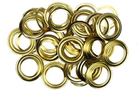 Benson Zeilringen - Messing - 13 mm - 24 stuks - Voor dekzeil en dunne materialen