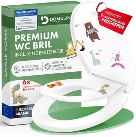 Toiletbril met Softclose en Antibacteriële Functie - Ideaal voor Kinderen met Quick-Release