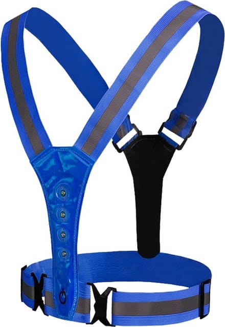 Go Go Gadget - Hardloopvest - Verlichting - Veiligheid - Accessoires - LED - Fiets-/hardloop-/wandelsport vest - Blauw