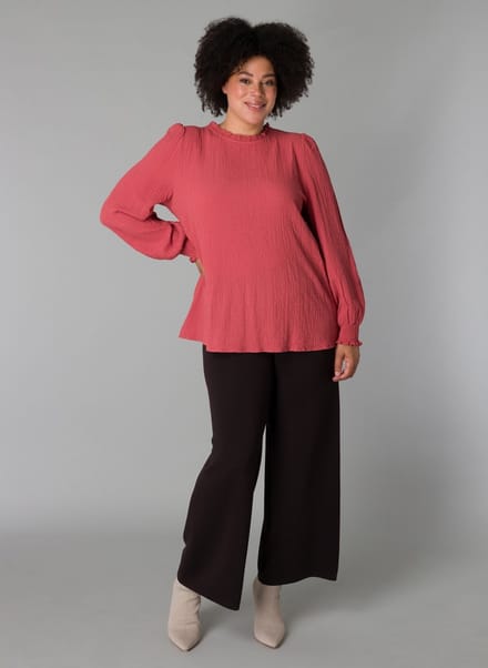 YEST CURVE Sabine Tops - Brick Red - maat X-0(44)