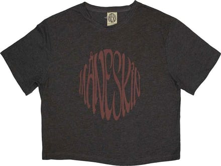 Maneskin - Warped Logo Crop top - XL - Grijs